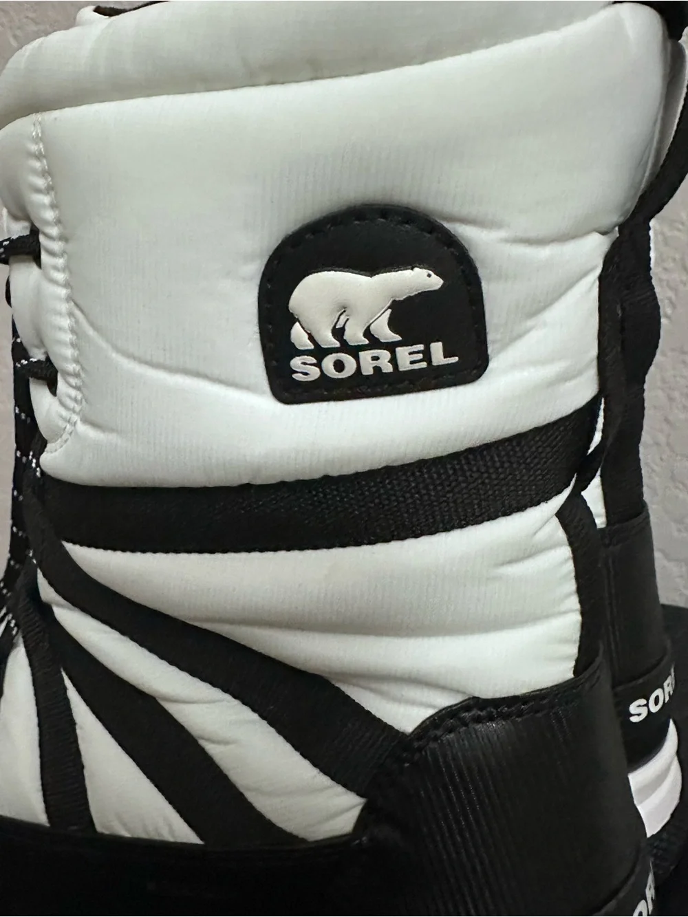 Sorel Whitney III Tall Waterproof Boot Women’s Size 10 Sea Salt/Black